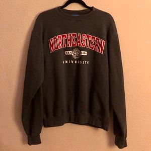 “champion” northeastern college crew neck
